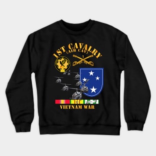 1st Cavalry (Air Cav) - 23rd Infantry Division w SVC Crewneck Sweatshirt